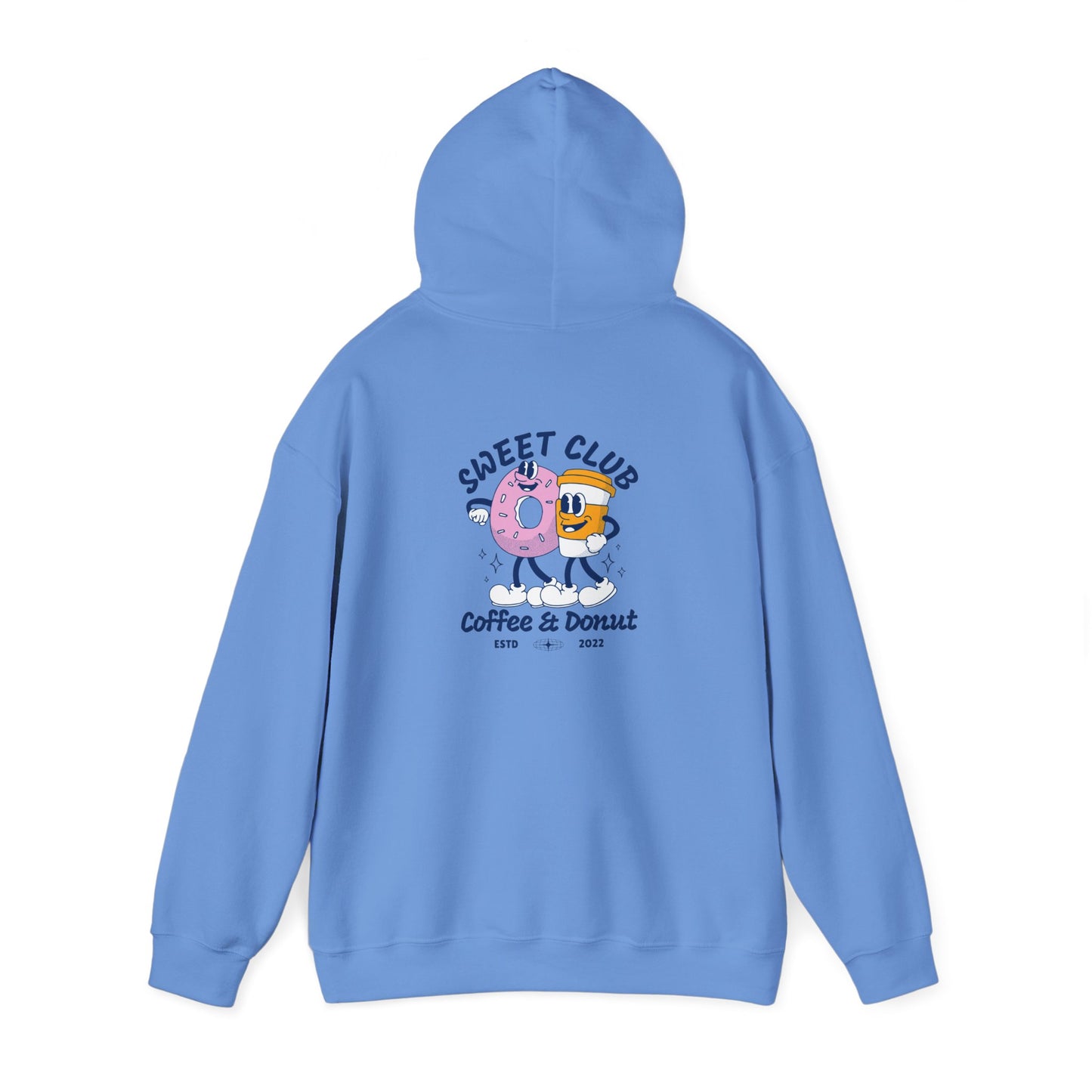 Sweet Club Coffee & Donut Unisex Hoodie - Fun and Cozy Sweatshirt for Food Lovers