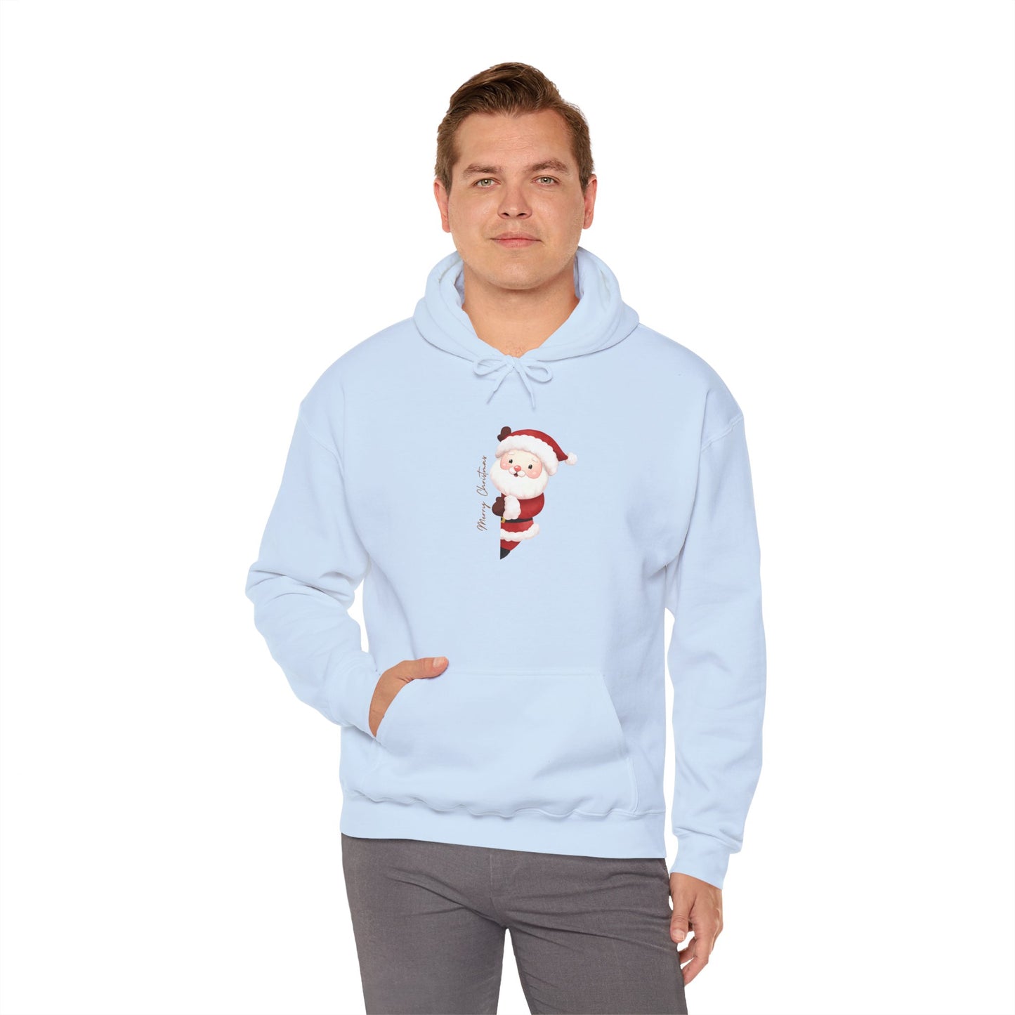 Santa Claus Hooded Sweatshirt - Cozy Christmas Unisex Pullover