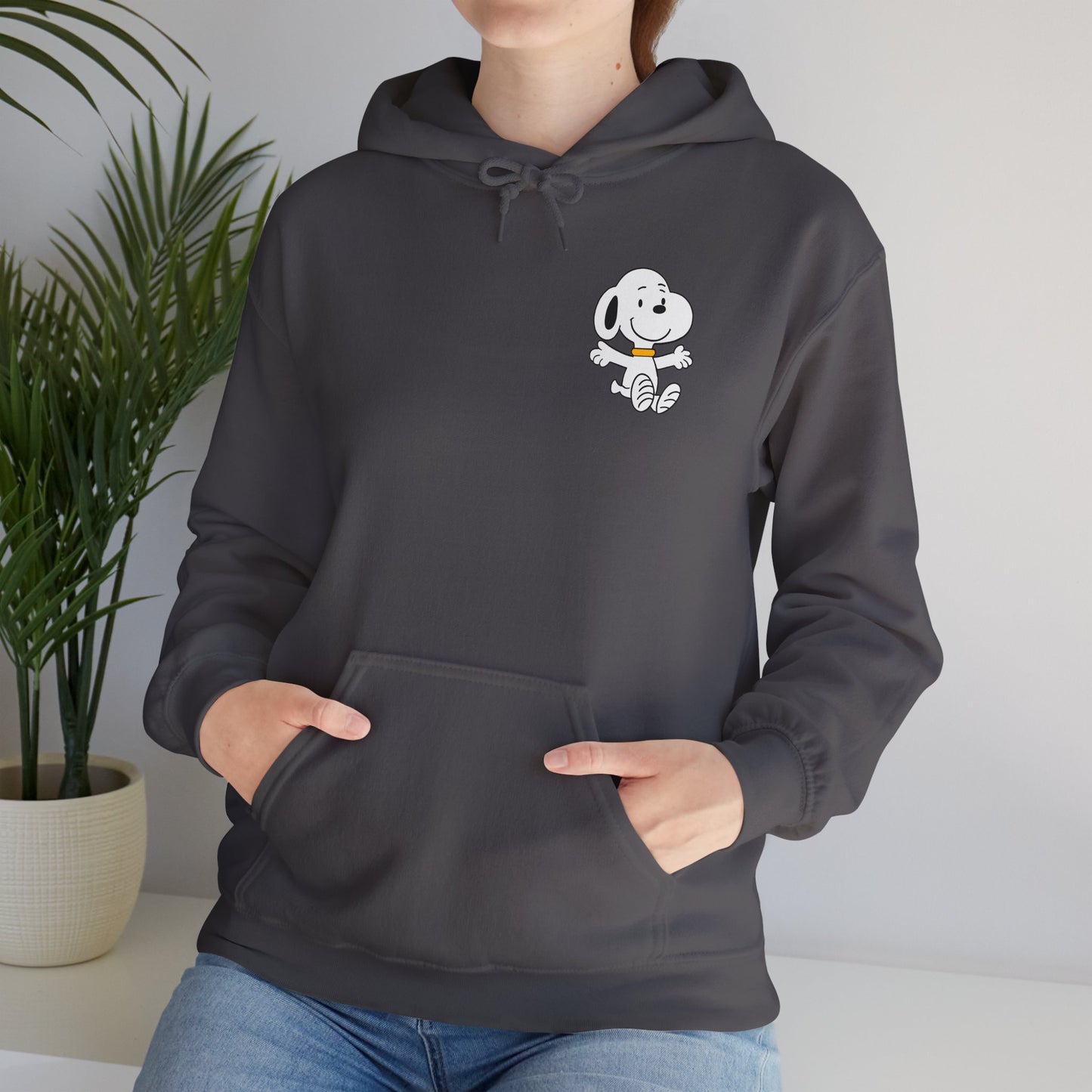 Snoopy Fun Unisex Heavy Blend Hoodie - Cute Cartoon Design for Cozy Vibes