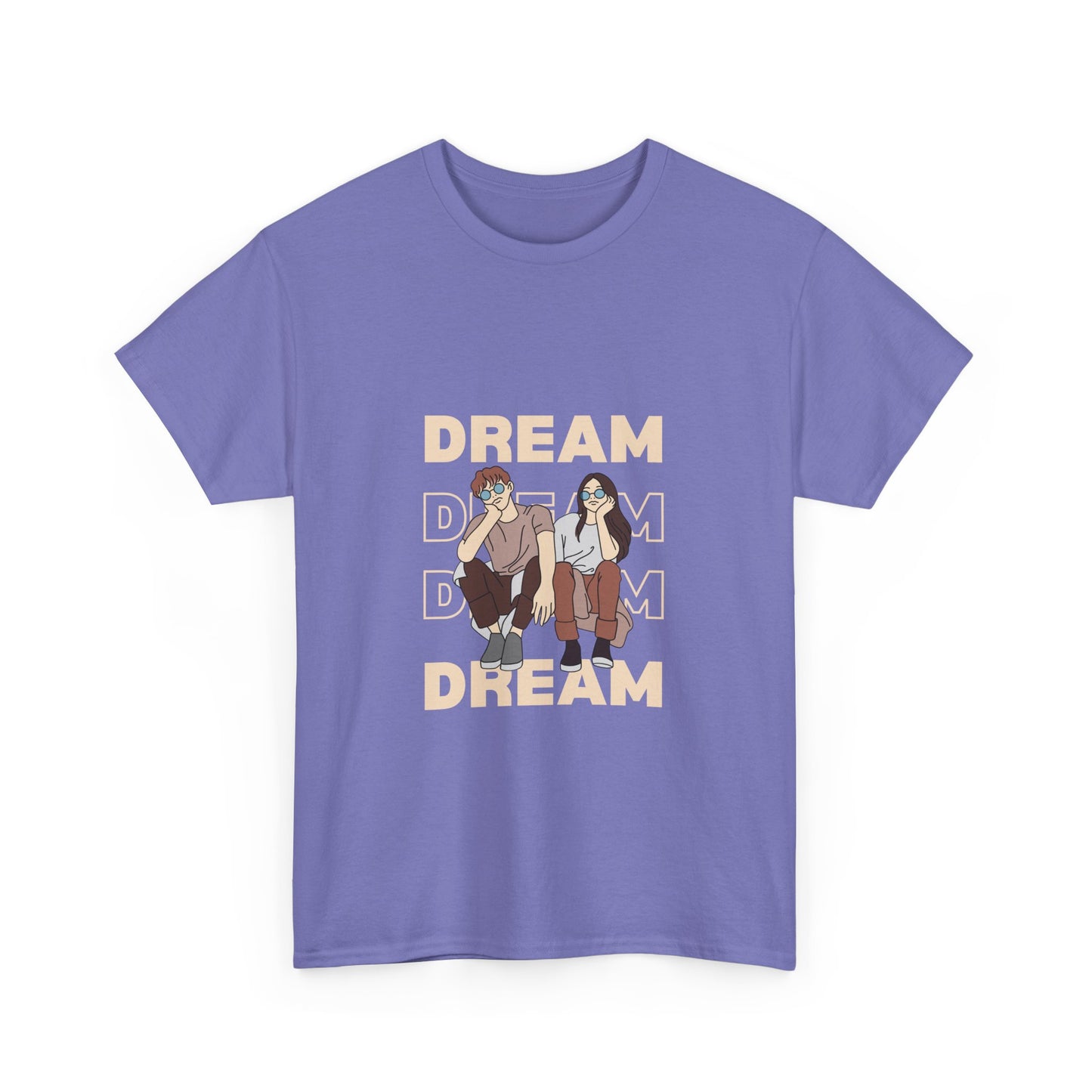 Dream Big Unisex Heavy Cotton Tee | Inspirational Graphic T-Shirt for Everyday Wear