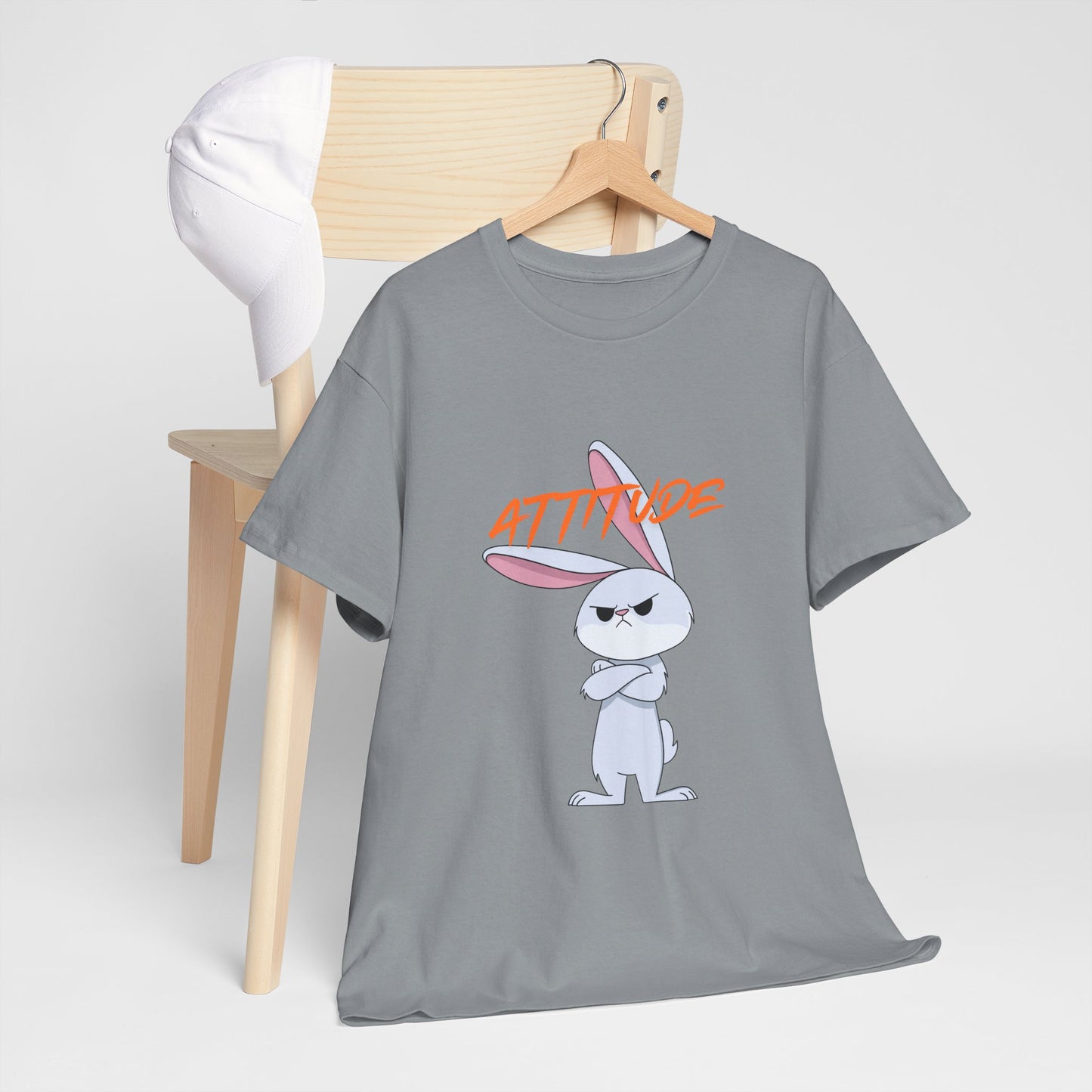 Attitude Rabbit Unisex Heavy Cotton Tee