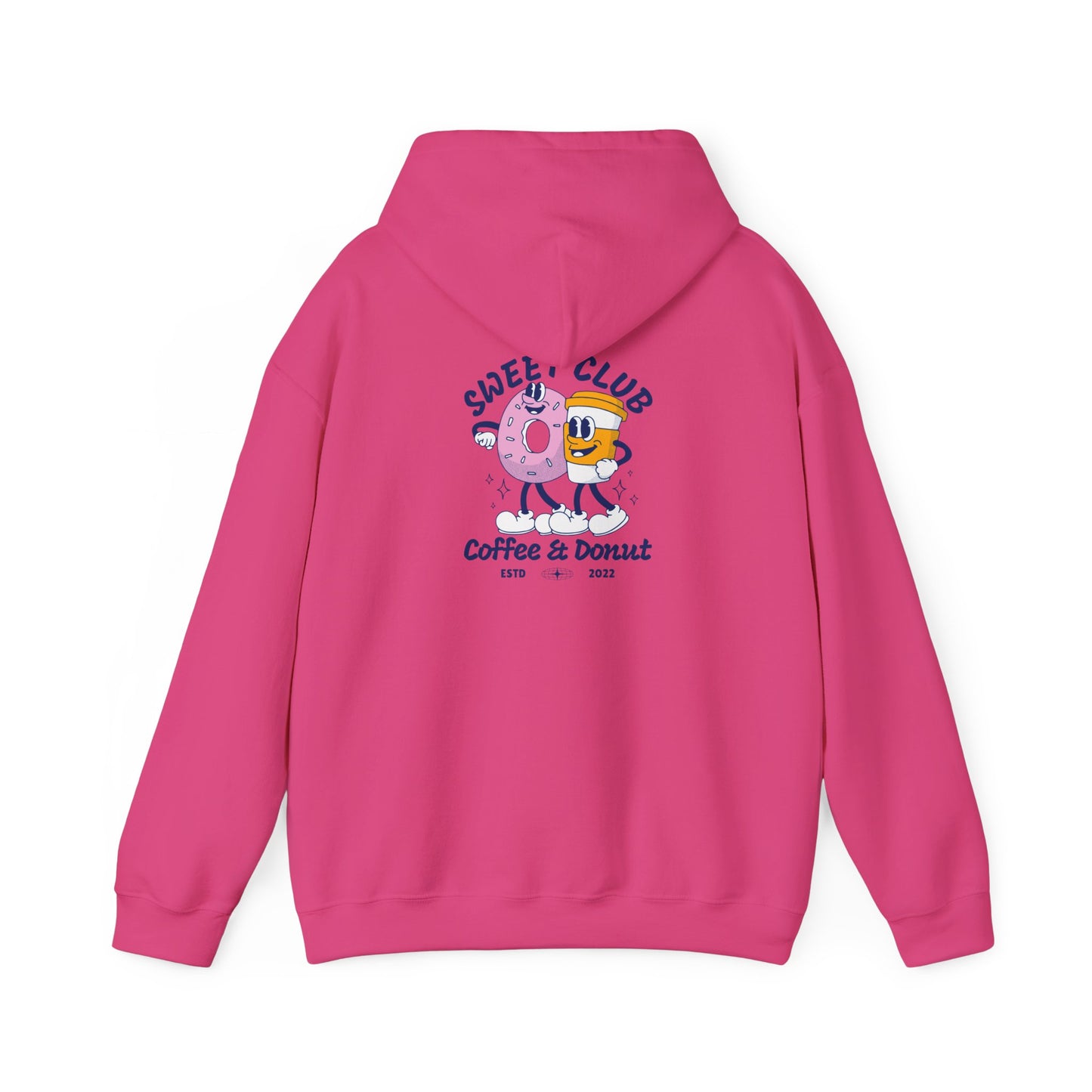 Sweet Club Coffee & Donut Unisex Hoodie - Fun and Cozy Sweatshirt for Food Lovers