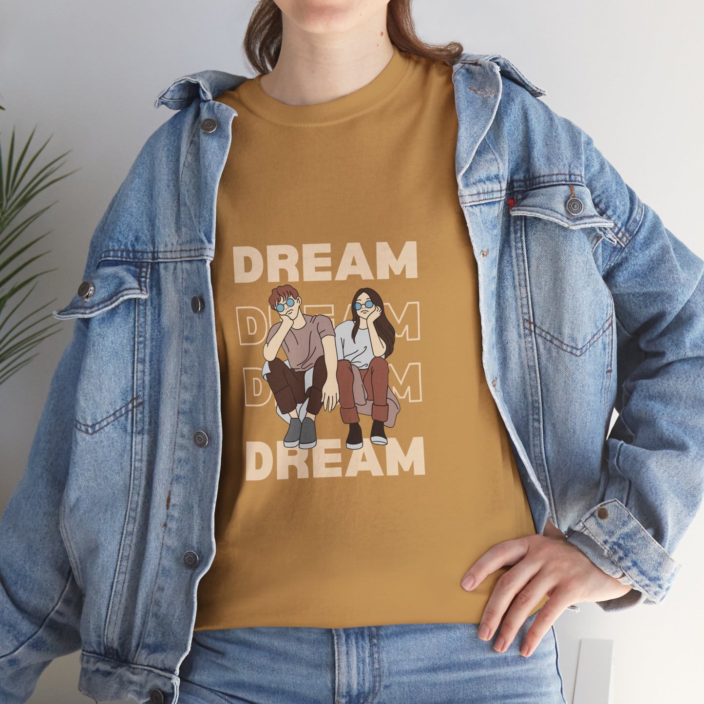 Dream Big Unisex Heavy Cotton Tee | Inspirational Graphic T-Shirt for Everyday Wear