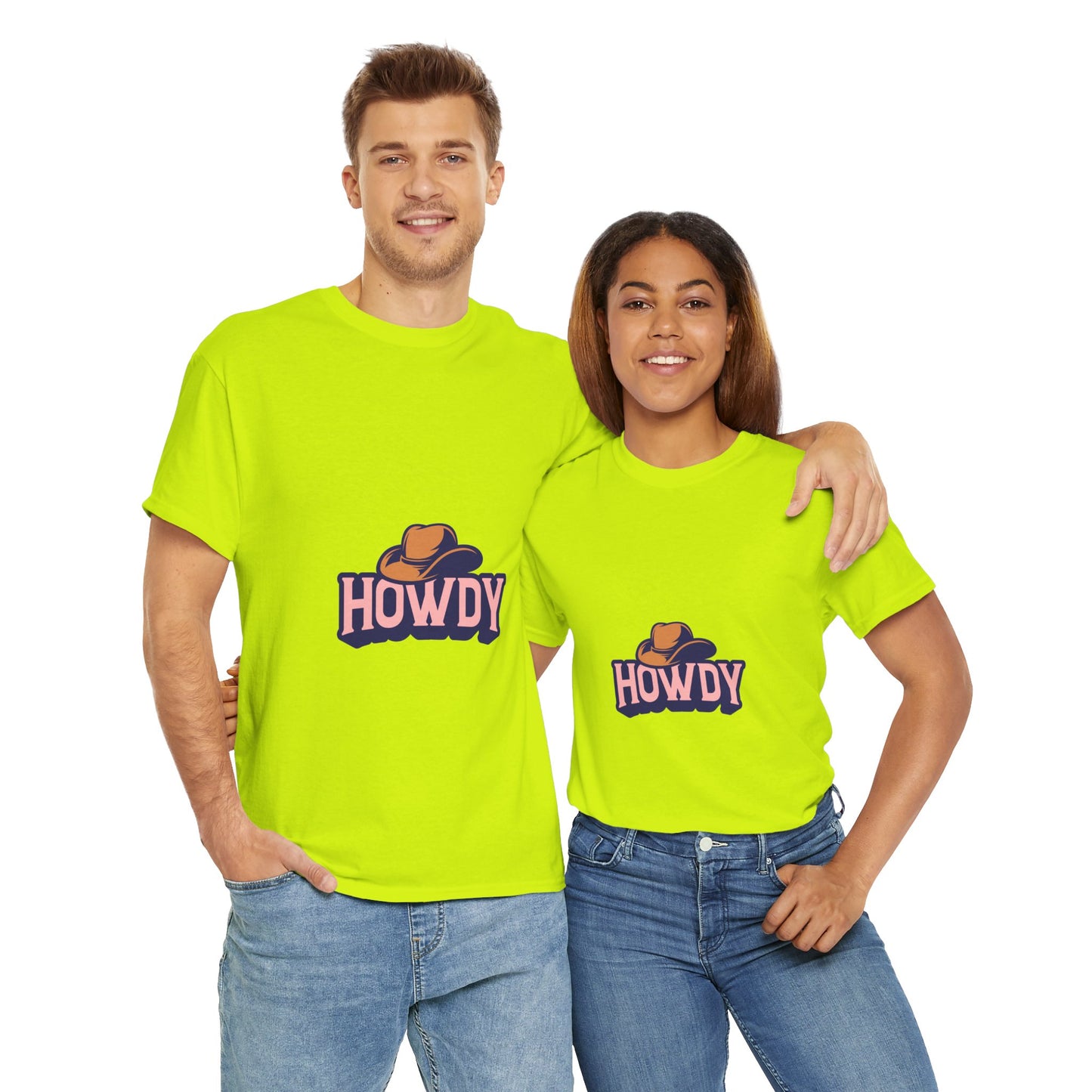 Howdy Unisex Heavy Cotton Tee - Casual and Fun T-Shirt for Everyday Wear