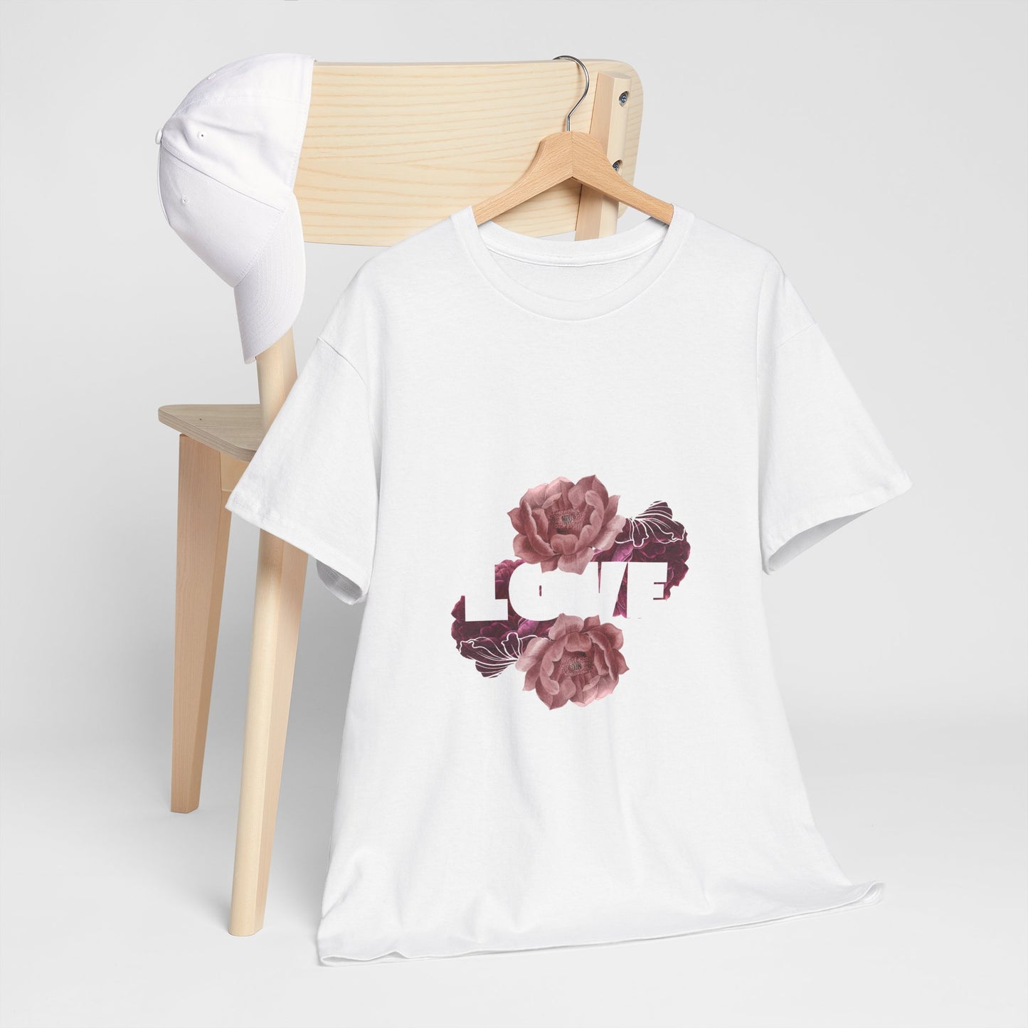 Floral Love Unisex Heavy Cotton Tee - Perfect for Gifts & Occasions